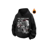 Чёрный Белый [Утолщённый и с флисовой подкладкой]