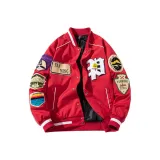 Красный хлопковый пуховик