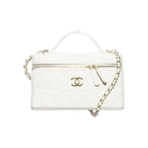 CHANEL Телячья кожа Сумка через плечо Женская Белая