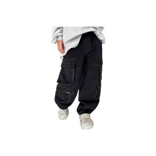 The panda is round Черный KIDS Джинсы