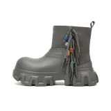 Речной камень серого цвета