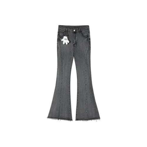 FABRIC PIG Темно-серый Унисекс Джинсы