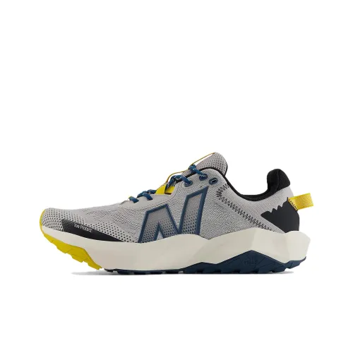 New Balance DynaSoft Nitrel v6 Устойчивые к истиранию Низкие Кроссовки для Бега Мужские Серый Желтый