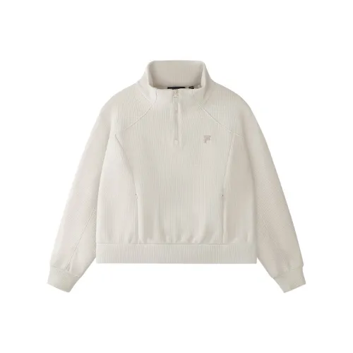 FILA FUSION Свитшот Женский Фасолевый Серый