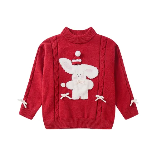 RHOBESAM YANFU 2589 Шляпа Кроличий мех Одежда Красный KIDS Свитеры