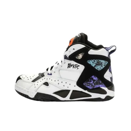 Reebok совместный бренд Blacktop Battleground MID Топ Детские Баскетбольные кроссовки Белый Унисекс
