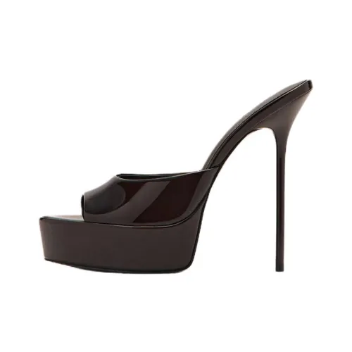 MANGO Шлепанцы Женские Шоколад