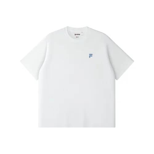 FILA FUSION FOB T Рубашка Унисекс Стандартная Белая