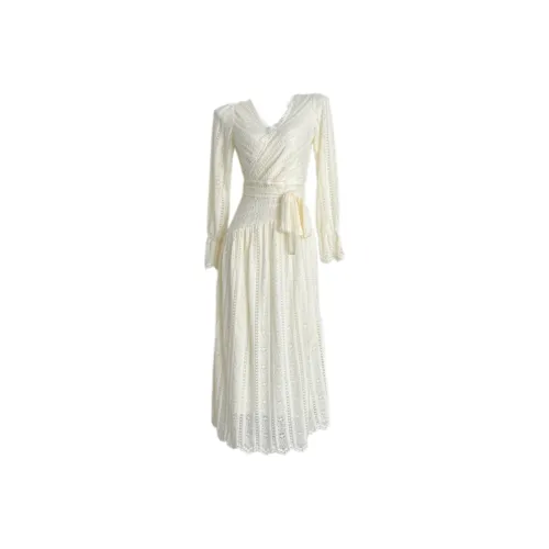 SECFLY OFFICIAL Длинное платье с длинными рукавами женское