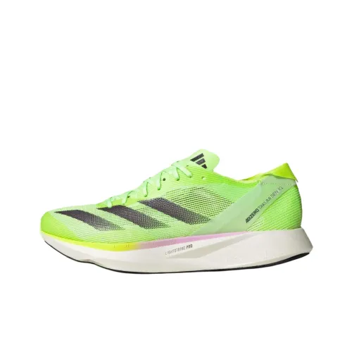 Adidas Adizero Takumi Sen 10 Устойчивый к истиранию Низкий Топ Марафон Беговые кроссовки Унисекс Зеленый