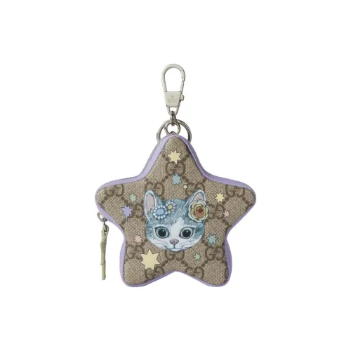 GUCCI Yuko Higuchi Коллаборация Покрытая ткань Сумка Аксессуар Женский Коричневый