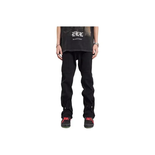 BAOMIKA Черные Унисекс Джинсы