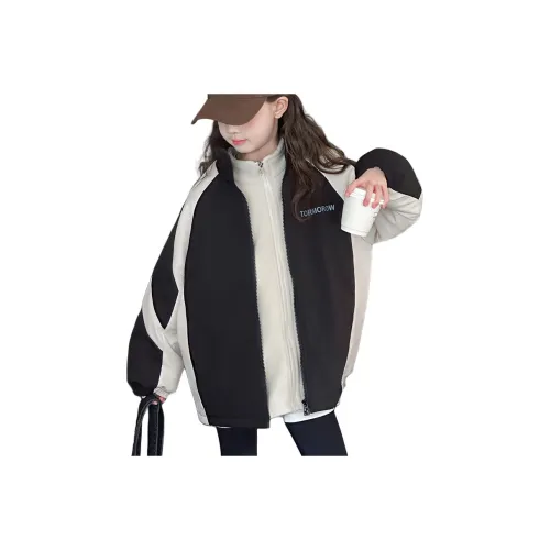 Smileyworld Черное пальто с белой подкладкой школьный возраст топы