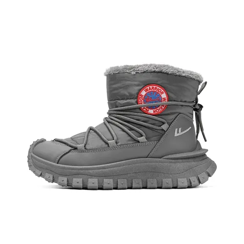 Warrior Термический Увеличивающий Высоту Устойчивый к Износу Высокий Топ Утепленная Обувь Мужская Вулканический Серый