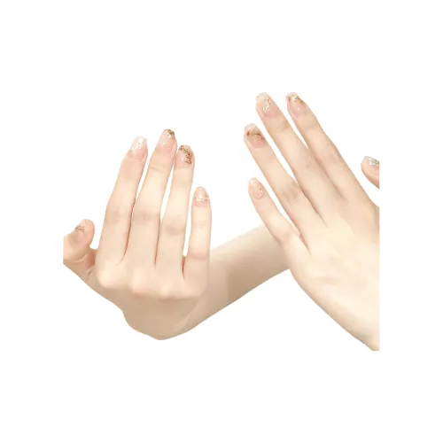 Yun Yue Joe Цветочный Весенне-летний False Nail Короткий LADDER Розовый Однотонный Flashing