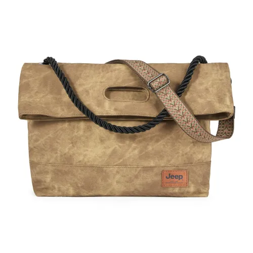 Jeep ПУ (полиуретан) Сумка через плечо Сумка на плечо Унисекс Хаки Березовый Облачный Серый