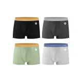 4 пачки 100% хлопок [Черный + Темно-серый + Светло-серый + Зеленый]