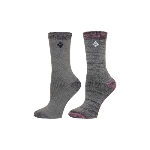 Колумбия совместный бренд 030 Серый 2 упаковки Женские носки MID до икры
