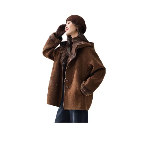MOHANYIMEI Кофе Женское Пальто