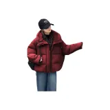 Бургунди утолщенное пальто