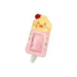 Розовый плюшевый держатель для карт в виде мороженого и курицы