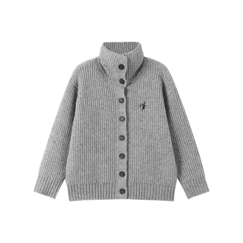 MORii Серый Трикотажная ткань Топ Женские Трикотаж