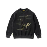 Винтажный свитшот с круглым вырезом