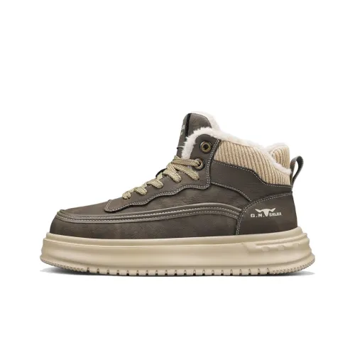 G.N.SHIJIA Термический Увеличивающий Высоту Устойчивый к Износу Легкий Противоскользящий MID Топ Повседневная Обувь