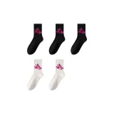 [5 пар] Черный + Черный + Черный + Белый + Белый