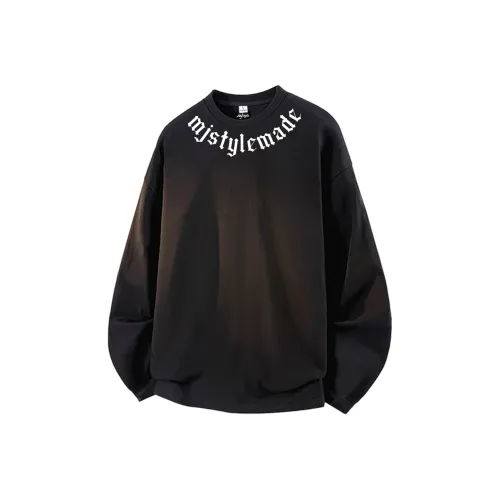 MJ STYLE Длинный рукав Т-рубашка Унисекс