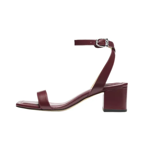 MICHAEL KORS Merriam One Ремень Сандалии 5 см Женские Бычий Кров Красный