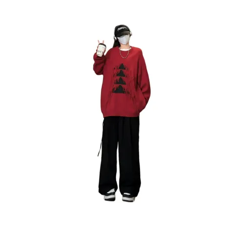 BRG Красный Унисекс Трикотаж