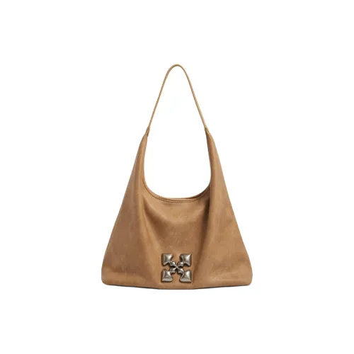 JACD ПУ (полиуретан) Подмышечный Сумка на плечо Средний Большой Женские Коричнево-желтый Цвет серой чайки Джинсовый серый Золотой