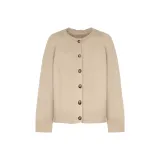 Коричневый козий кашемир, бежевый