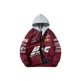 Бордовый с капюшоном, одиночный