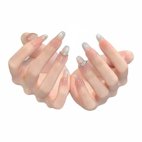 OCHIEN Ручная Nail Art Кожа Премиум Ледяной Прозрачный Кошачий глаз Планета Сверкающий Страз Кошачий глаз Nail Art