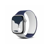 Морской синий, белый