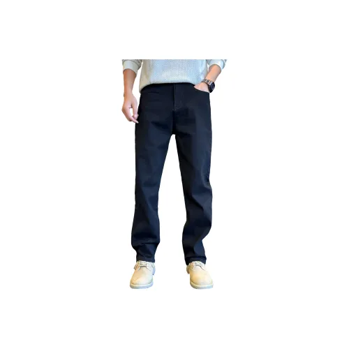 YONGYAN Черные Унисекс Джинсы