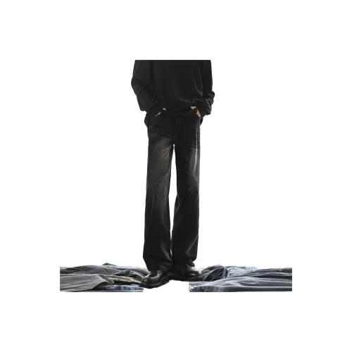 ZENGZHI Джинсы Свободный крой Прямой крой Унисекс