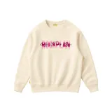 Абрикосовый свитшот с круглым вырезом