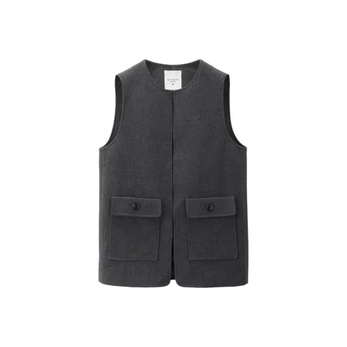 Giordano 03 Dark Photinia Gray Женские жилеты