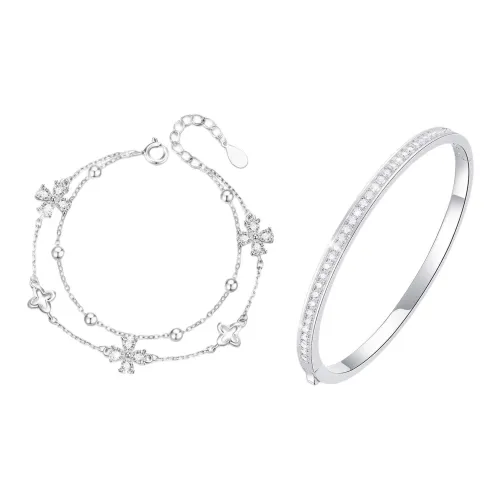 JINZHIFU Серебро S925 Браслеты Женские