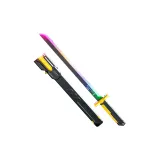 [Песочно-золотая звезда] Многоцветный мерцающий меч [Сверкающий вспышка + Звук удара меча + Автоматический спрей]