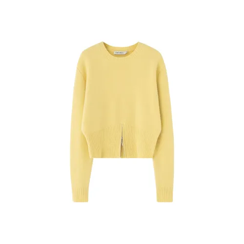 SOON FLOWER Желтые Женские Свитера