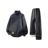 Gray Sweater + Dark Gray Pants Fleece-Lined  
Серый свитер + темно-серые штаны с флисовой подкладкой