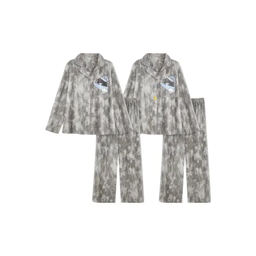 YIROUQING Пара Пижамный комплект Унисекс