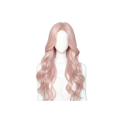 GLUNA Грейпфрут Пудра IS Разделена на Восемь Заколок Парик