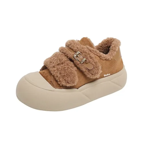 Bake Хлопок Обувь Низкий Топ Женский