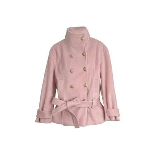 EMDPN Розовое Женское Пальто