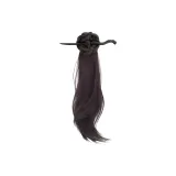 Бамбук, шпилька для волос, свободный кудрявый, коричневый, черный